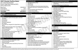 2027 Chrysler Pacifica Select