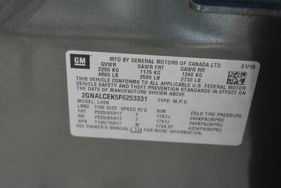 2015 Chevrolet Equinox LT 2LT