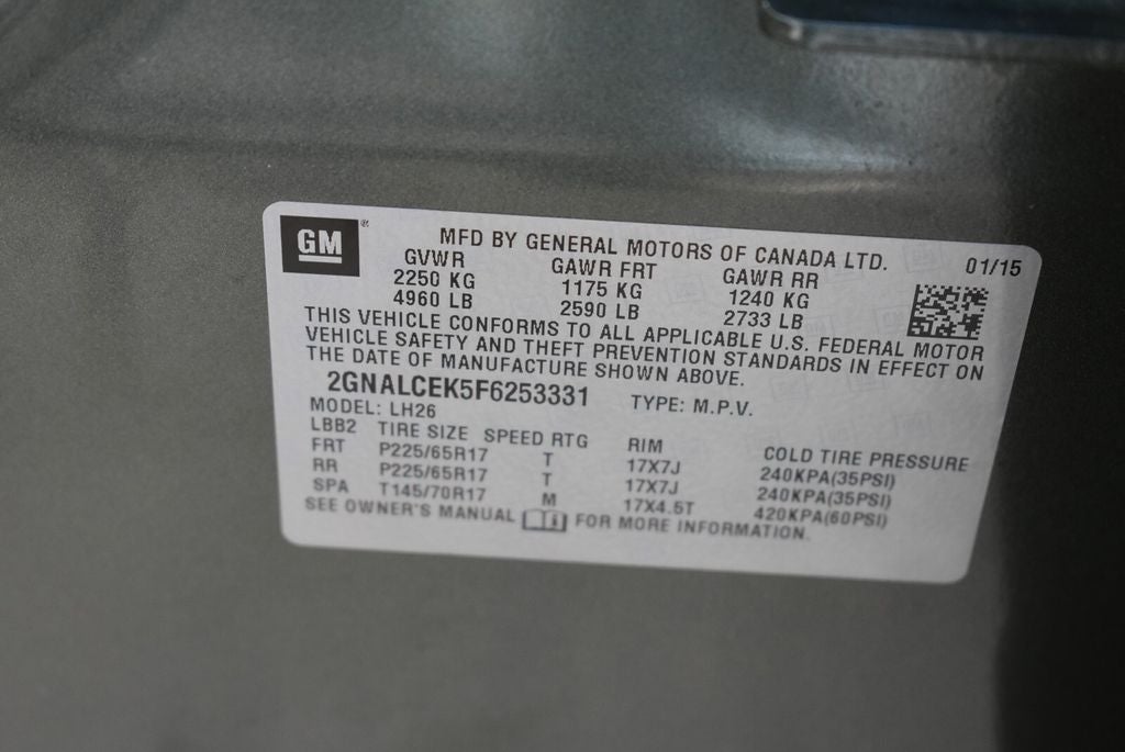 2015 Chevrolet Equinox LT 2LT