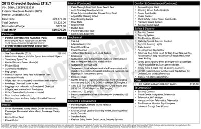2015 Chevrolet Equinox LT 2LT