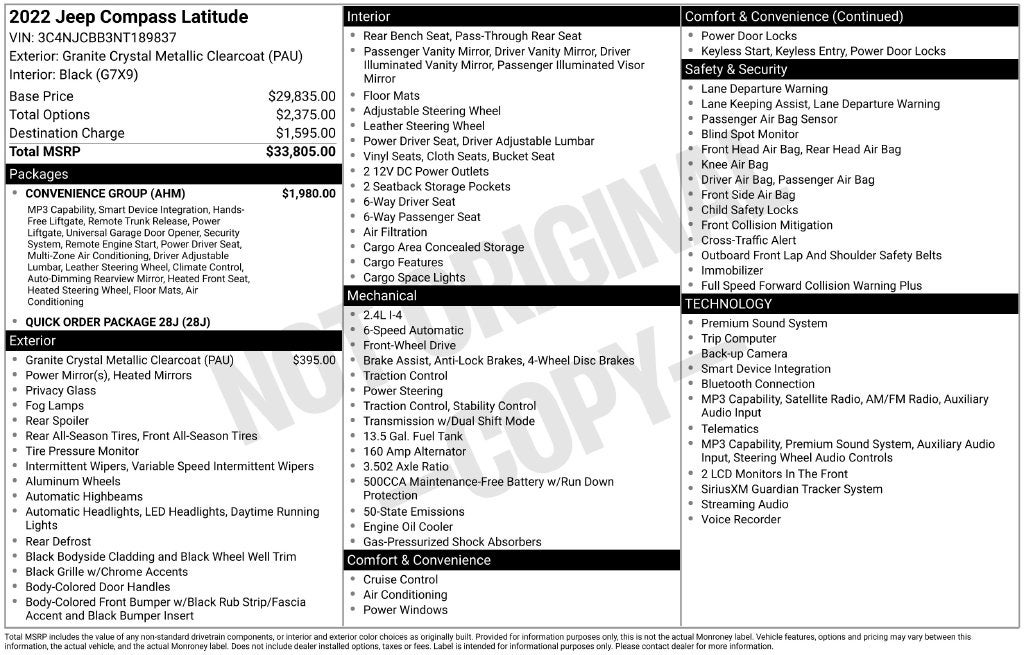 2022 Jeep Compass Latitude