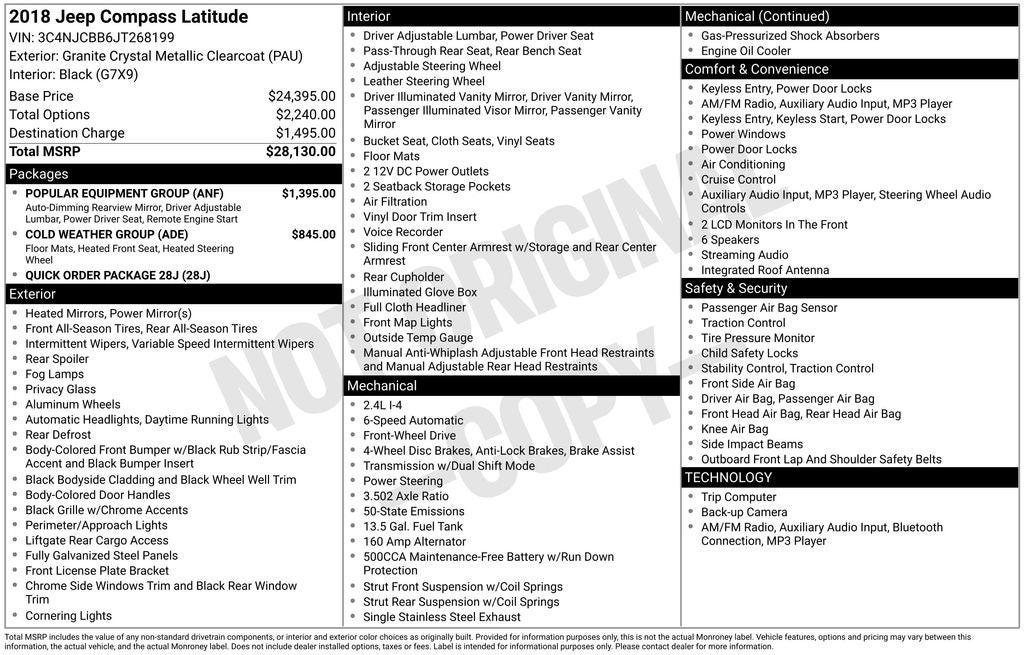 2018 Jeep Compass Latitude