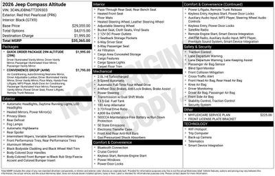 2026 Jeep Compass Latitude