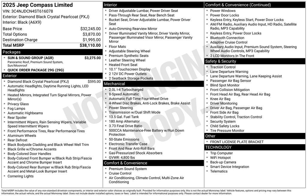 2025 Jeep Compass Limited
