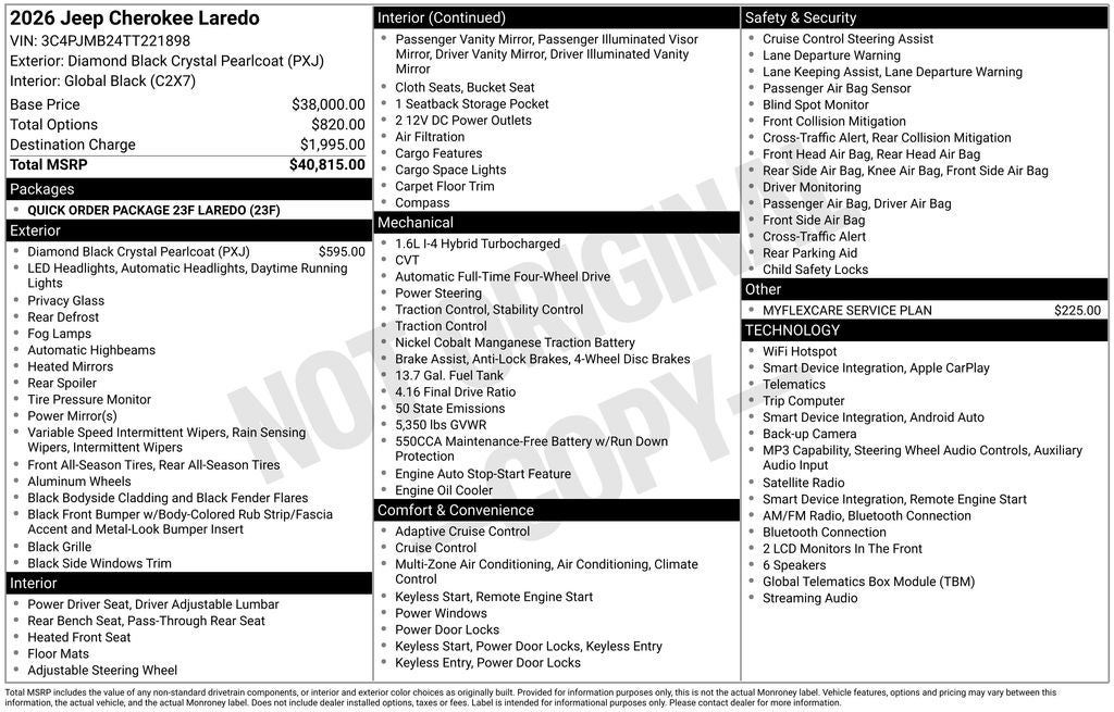 2026 Jeep Cherokee Laredo