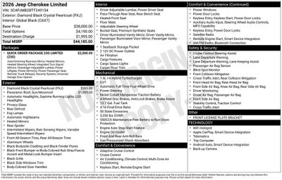 2026 Jeep Cherokee Limited