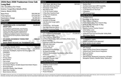 2026 RAM 3500 Tradesman
