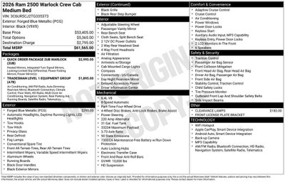 2026 RAM 2500 Tradesman