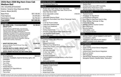2026 RAM 2500 Big Horn