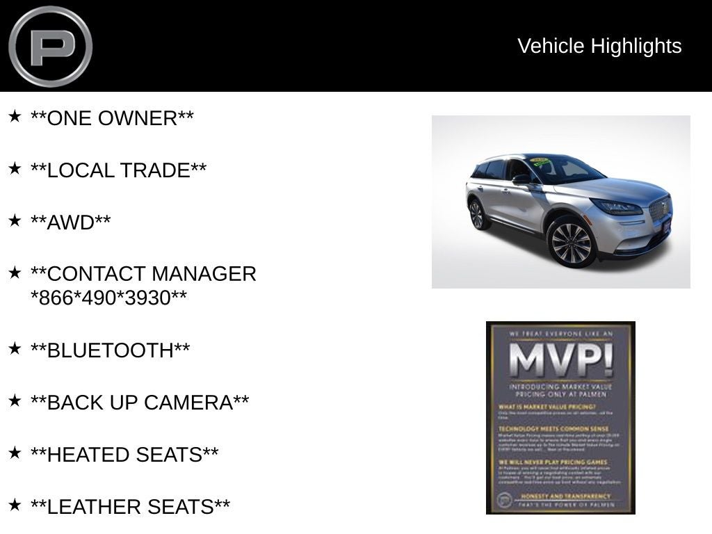 2020 Lincoln Corsair Reserve