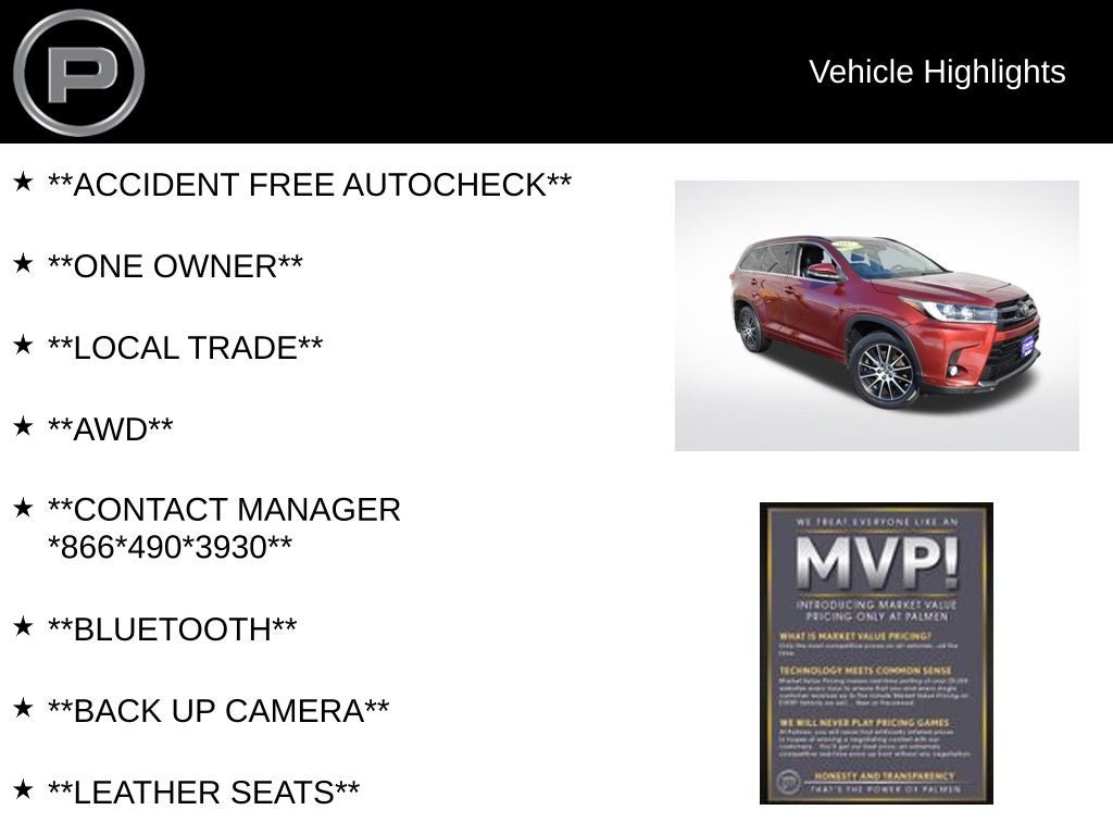 2017 Toyota Highlander SE