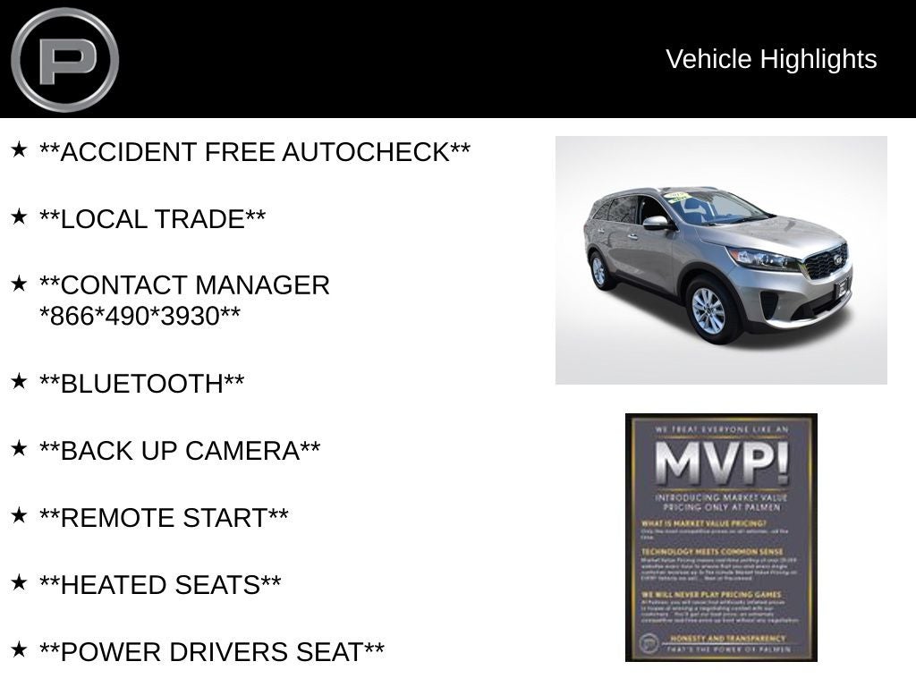 2019 Kia Sorento LX