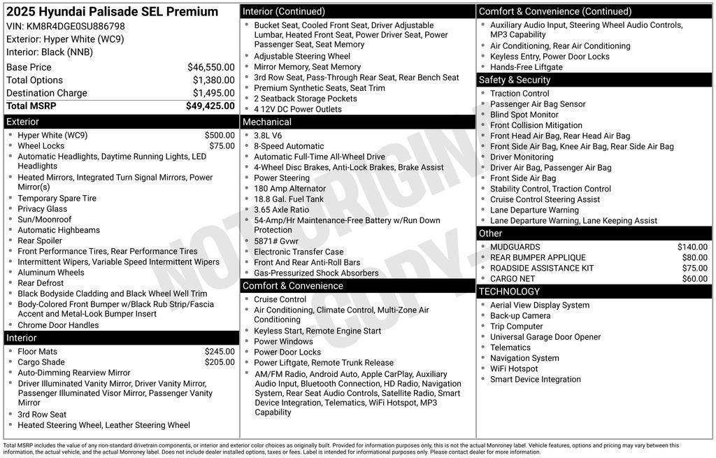 2025 Hyundai Palisade SEL Premium