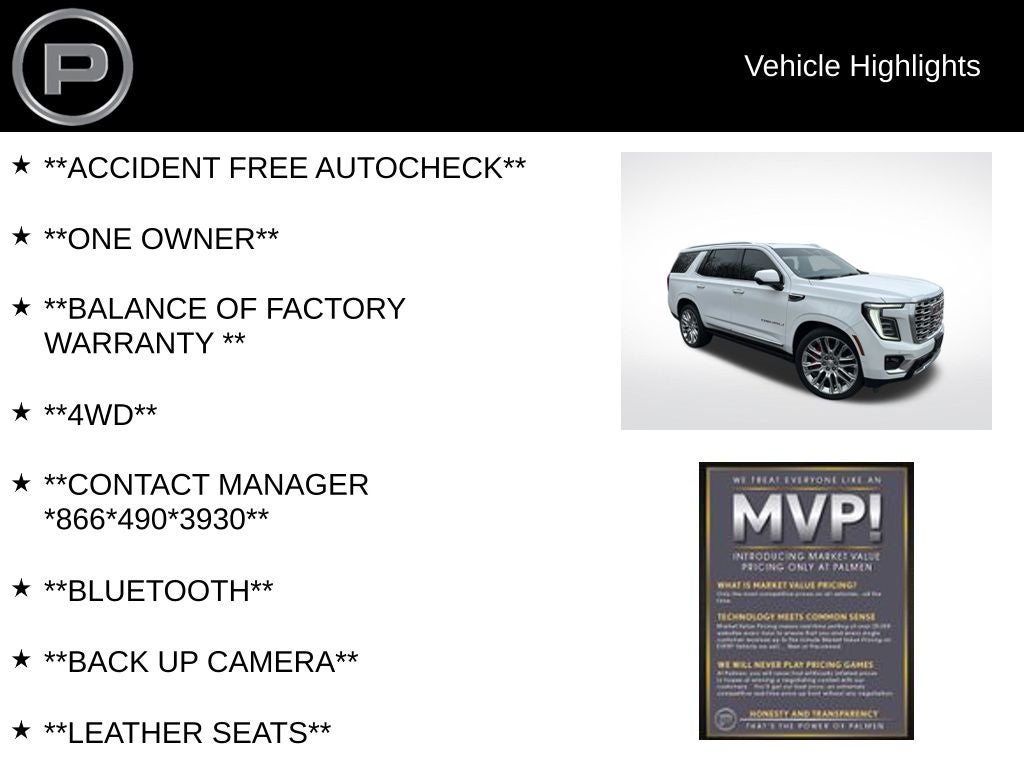 2025 GMC Yukon Denali 4WD