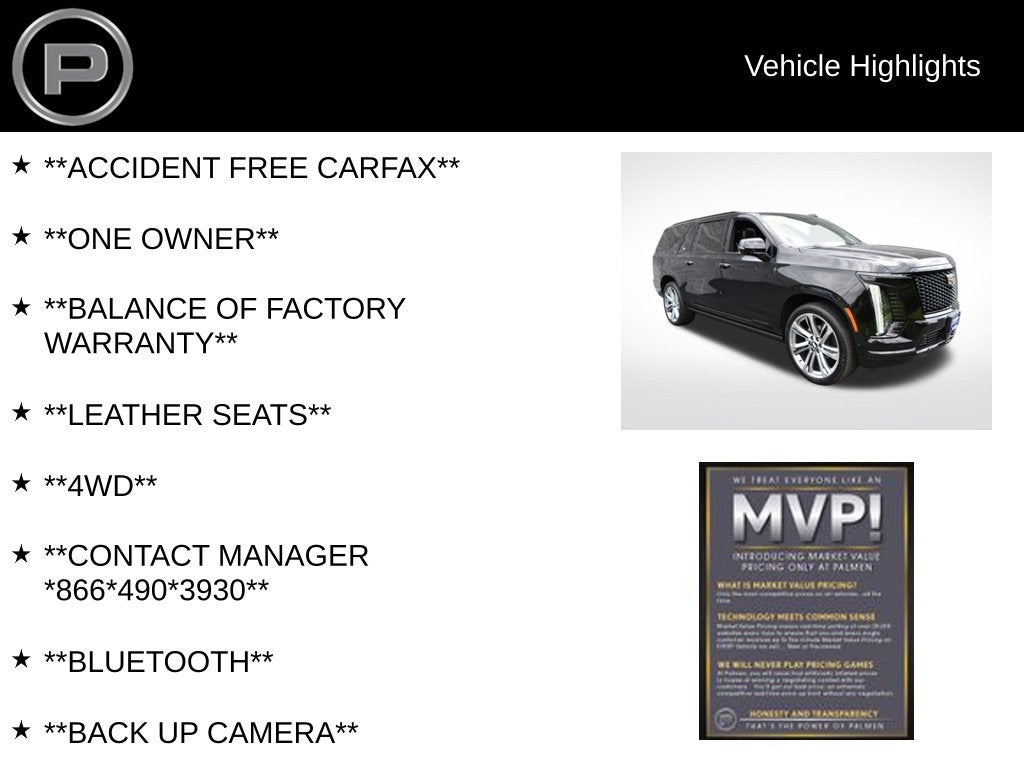 2025 Cadillac Escalade ESV Sport Platinum