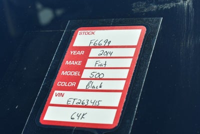 2014 FIAT 500 Pop