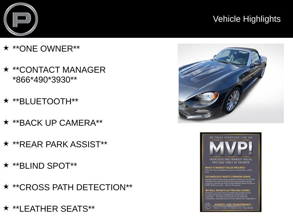 2019 FIAT 124 Spider Lusso