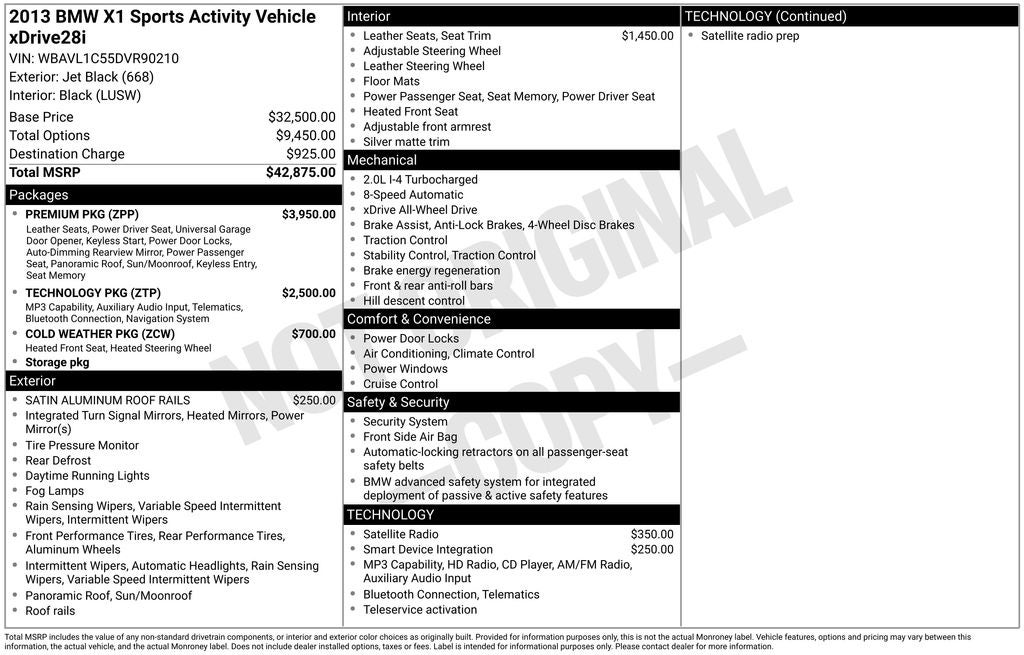 2013 BMW X1 xDrive28i