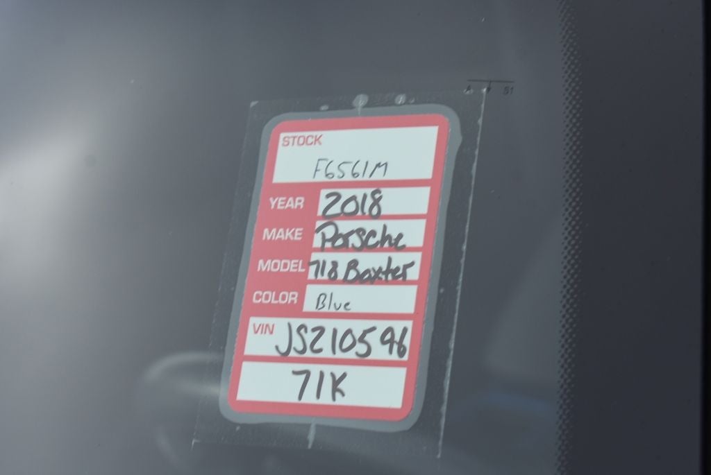 2018 Porsche 718 Boxster Base