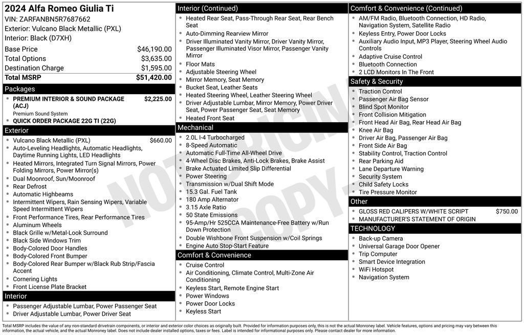 2024 Alfa Romeo Giulia Ti AWD